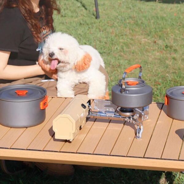 2600W High-Power Portable Folding Gas Stove for Camping, Picnic, and Outdoor Cooking - Image 8