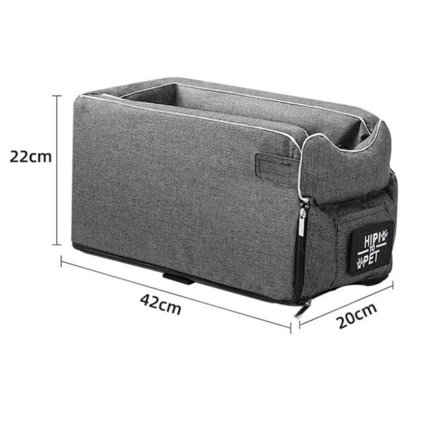 Luxury Portable Pet Car Seat - Washable Safety Travel Bed for Small Dogs & Cats - Image 5