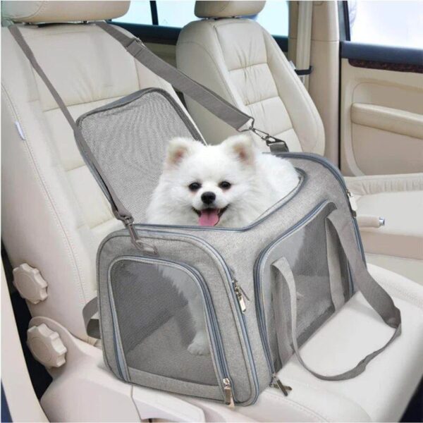 Portable Pet Carrier, TSA Airline Approved, Ideal for Cats, Dogs & Puppies up to 15 Lbs, Durable & Waterproof - Image 4