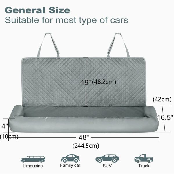 Waterproof Dog Car Seat Cover & Safety Hammock - Image 6