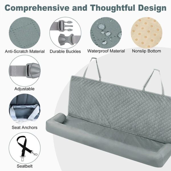 Waterproof Dog Car Seat Cover & Safety Hammock - Image 3