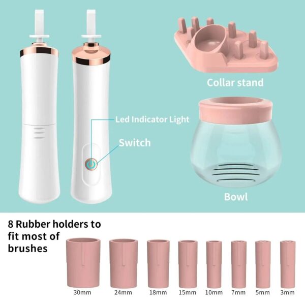 Electric Makeup Brush Cleaner and Dryer - Quick, Easy, and Effective Cleaning for Your Brushes - Image 6