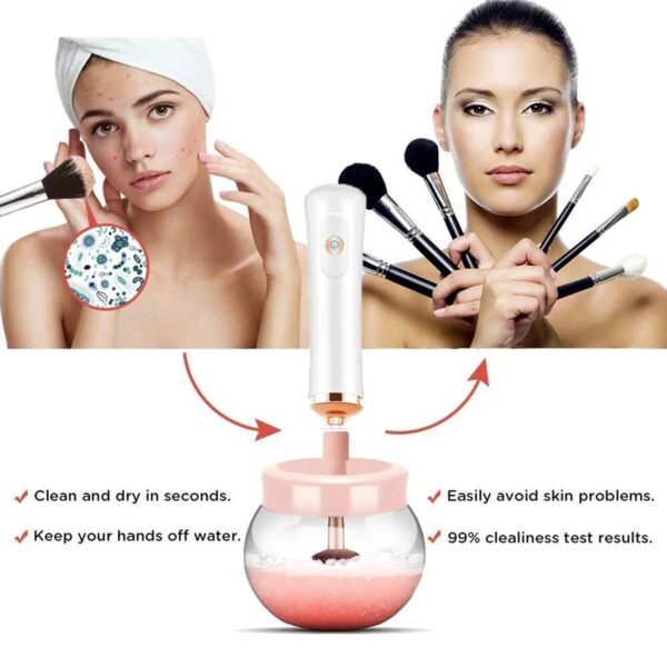 Electric Makeup Brush Cleaner and Dryer - Quick, Easy, and Effective Cleaning for Your Brushes - Image 7