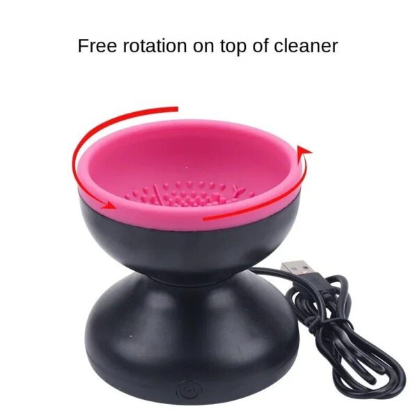 Portable Electric Makeup Brush Cleaner with USB Charging - Image 4