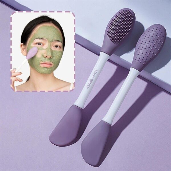 Soft Silicone Gel Face Mask Brush - Skin Care & Beauty Makeup Tool - Image 3