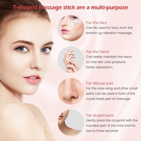 24K Gold Vibrating Facial Roller Massager - Image 6