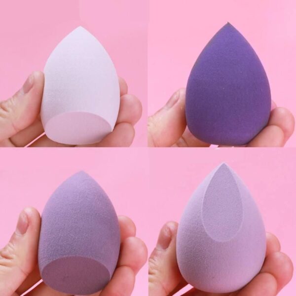 4-Piece Beauty Egg Makeup Blender Set: Cosmetic Puff & Foundation Sponges - Image 7