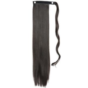 Premium Long Straight Synthetic Clip-In Ponytail Extension
