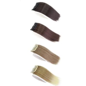 Clip-In Synthetic Hair Pads for Volume and Fullness - Natural Look, Easy to Use