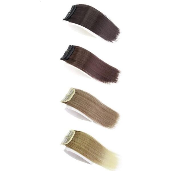 Clip-In Synthetic Hair Pads for Volume and Fullness - Natural Look, Easy to Use